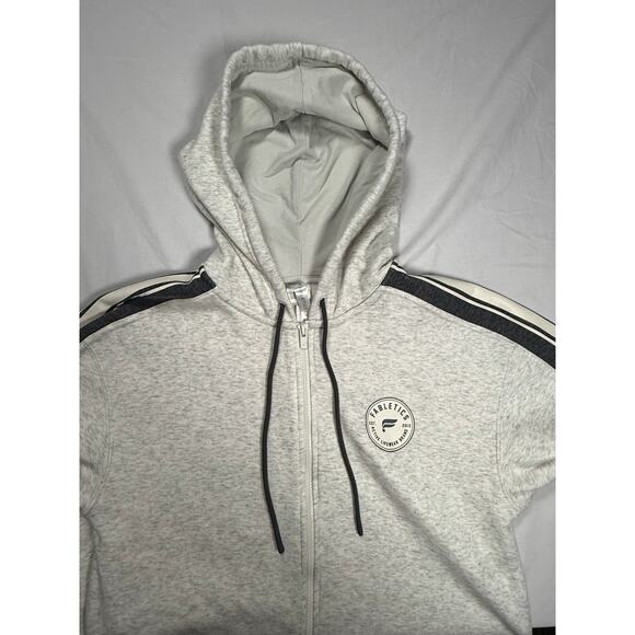 Fabletics Fleece Hooded One Piece Womens MED Gray‎ Pockets Zipper Cozy - Picture 6 of 16